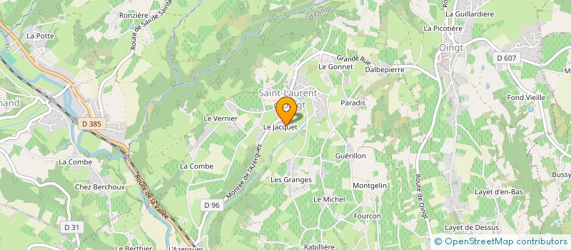 localisation de l'entreprise STUDIO BLANCHE  VAL D'OINGT