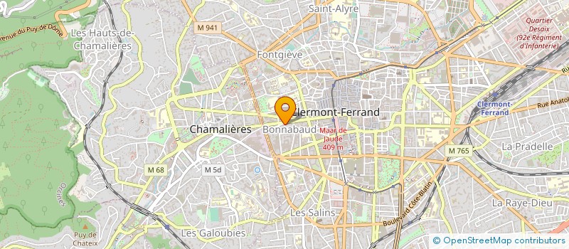 localisation de l'entreprise STUDIO BLATIN à CLERMONT-FERRAND