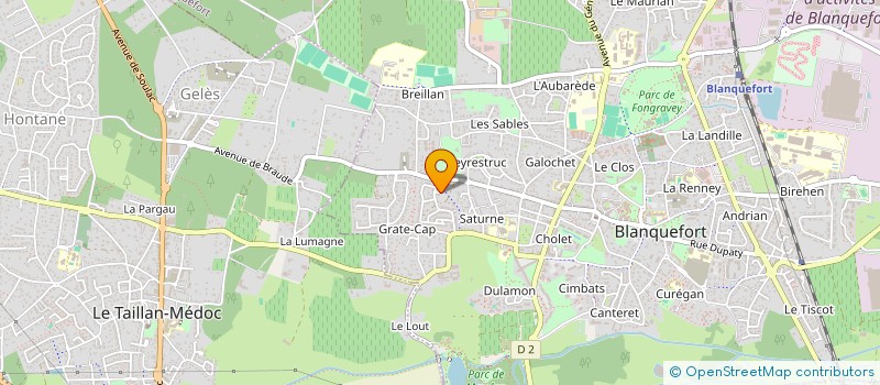 localisation de l'entreprise STUDIO BODS à BLANQUEFORT