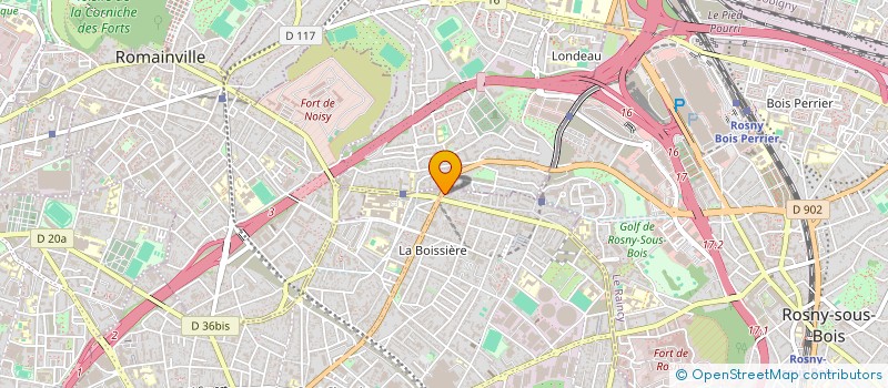 localisation de l'entreprise STUDIO BOISSIERE à MONTREUIL