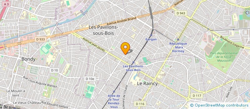 localisation de l'entreprise STUDIO BONNE MINE  LES PAVILLONS-SOUS-BOIS