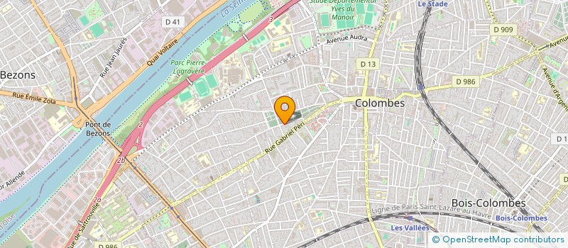 localisation de l'entreprise STUDIO BONUTTO à COLOMBES
