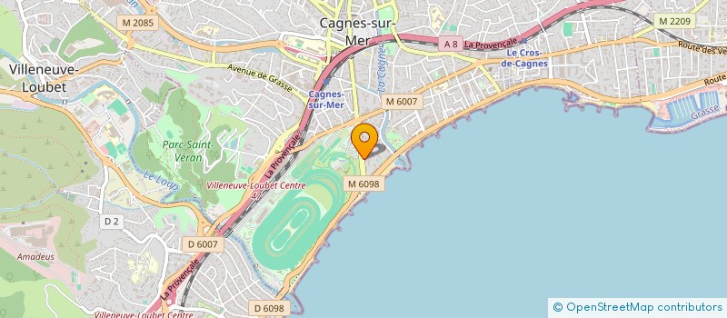 localisation de l'entreprise STUDIO BORD DE MER à CAGNES-SUR-MER