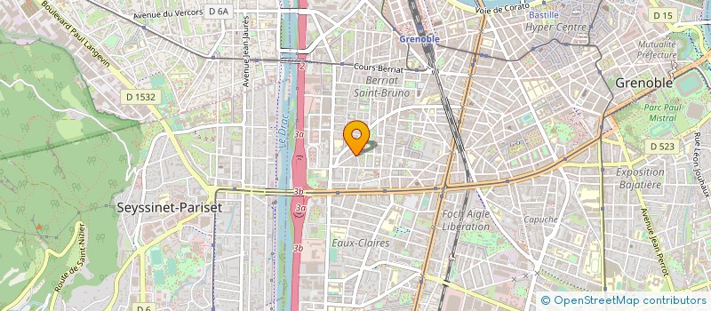 localisation de l'entreprise STUDIO BOUILLET LACOUR à GRENOBLE