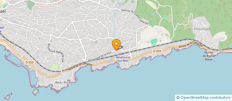 localisation de l'entreprise STUDIO BOULOU PLAGE  SAINT-RAPHAEL