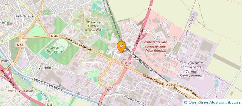 localisation de l'entreprise STUDIO C1  REIMS