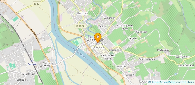 localisation de l'entreprise STUDIO CADILLAC  CADILLAC-SUR-GARONNE