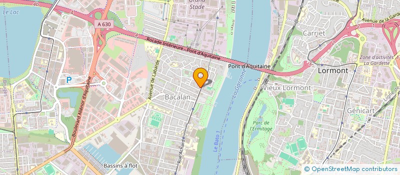 localisation de l'entreprise STUDIO CANOPEE PILATES & COACHING  BORDEAUX