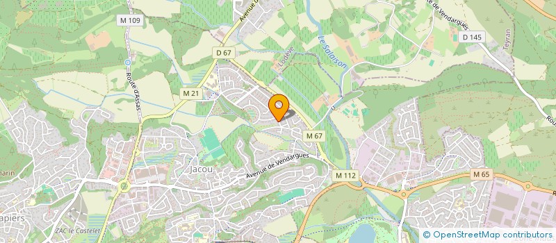localisation de l'entreprise STUDIO CAP  JACOU