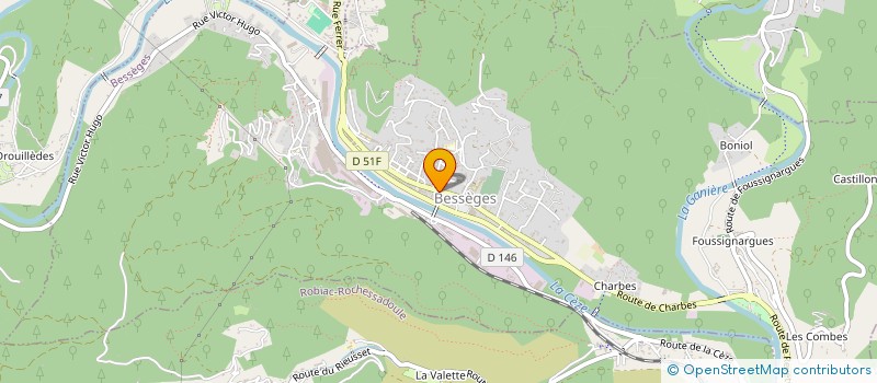 localisation de l'entreprise STUDIO CARDABELLE  BESSEGES