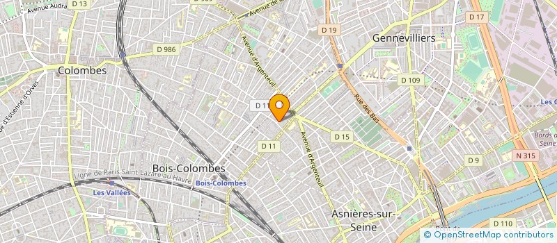localisation de l'entreprise STUDIO CARIOCA à BOIS-COLOMBES