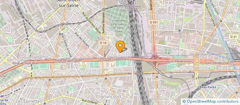 localisation de l'entreprise STUDIO CAYENNE à SAINT-OUEN-SUR-SEINE