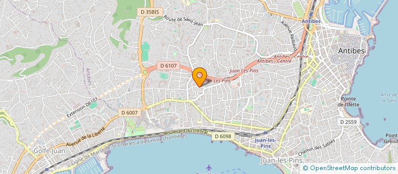 localisation de l'entreprise STUDIO CBO  ANTIBES