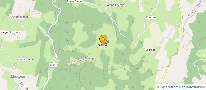 localisation de l'entreprise STUDIO CEDRE  SAINT-JUST-PRES-BRIOUDE