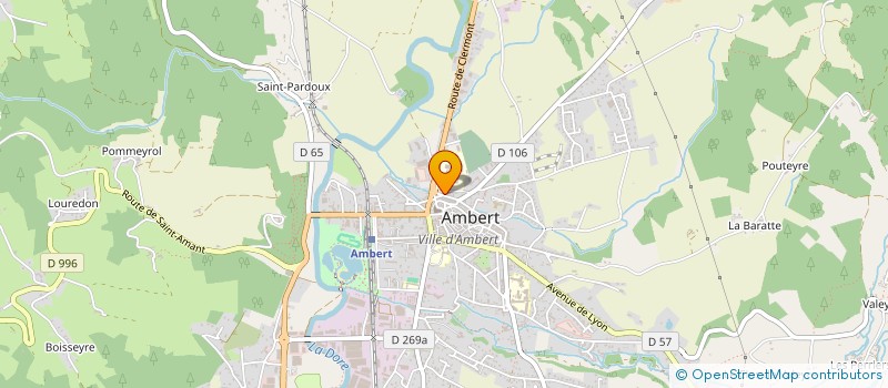 localisation de l'entreprise STUDIO CHABRIERS  AMBERT