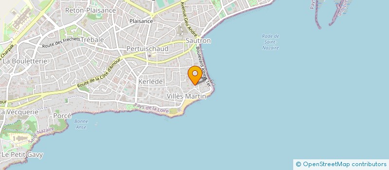 localisation de l'entreprise STUDIO CHAUSSURE  SAINT-NAZAIRE