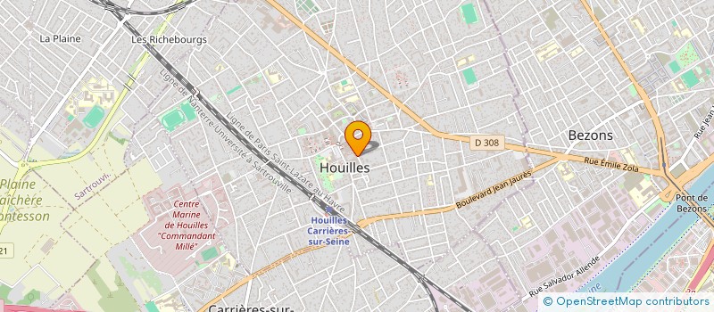 localisation de l'entreprise STUDIO CHICHICHIC  HOUILLES