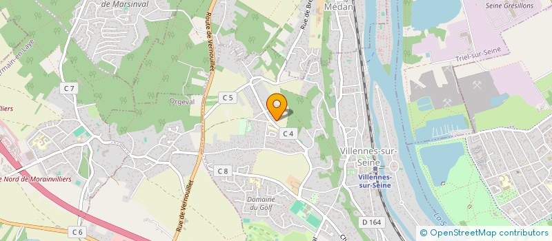 localisation de l'entreprise STUDIO CHOCO à VILLENNES-SUR-SEINE