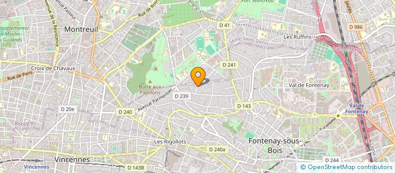 localisation de l'entreprise STUDIO CIGALE à FONTENAY-SOUS-BOIS