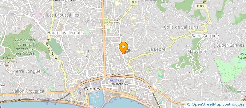 localisation de l'entreprise STUDIO CIRCUS SARL à CANNES