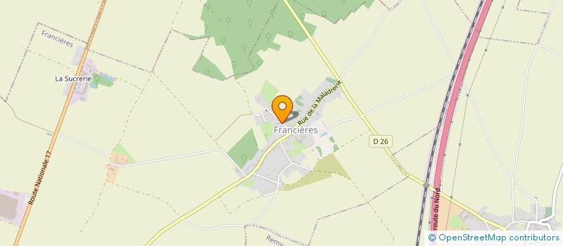 localisation de l'entreprise STUDIO CLAIR.  MONTIERS