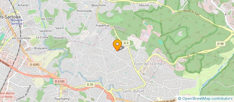 localisation de l'entreprise STUDIO CLAIRE OBSCURE ESPACE  MOUGINS