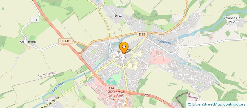 localisation de l'entreprise STUDIO CLAUDE à MAGNY-EN-VEXIN