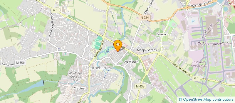 localisation de l'entreprise STUDIO COACHING 31  CORNEBARRIEU