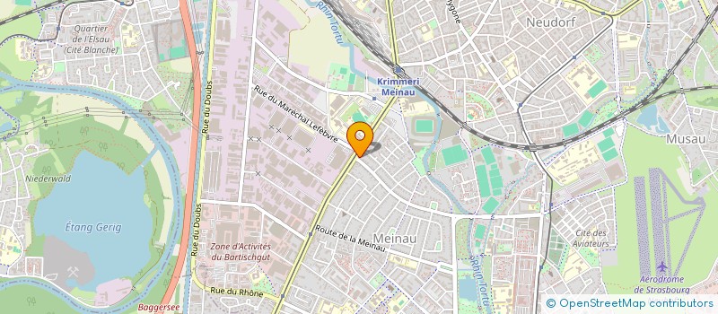 localisation de l'entreprise STUDIO COIFF à STRASBOURG