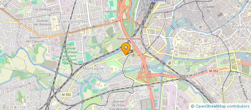 localisation de l'entreprise STUDIO COIFFURE à STRASBOURG