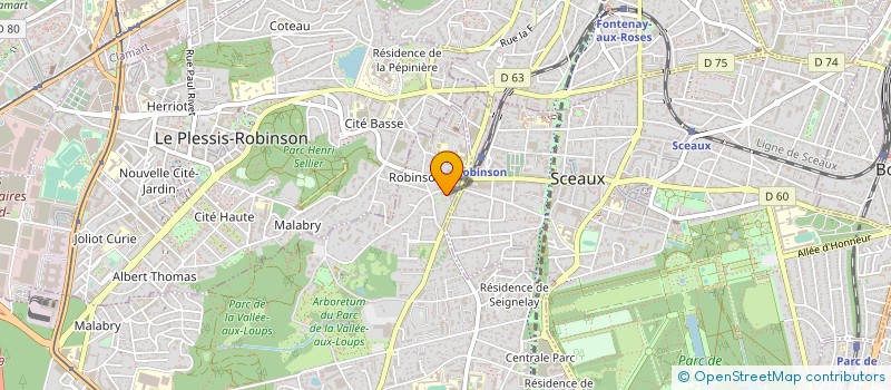 localisation de l'entreprise STUDIO COIFFURE  CHATENAY-MALABRY