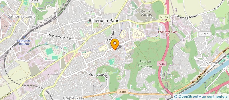 localisation de l'entreprise STUDIO COIFFURE  RILLIEUX-LA-PAPE