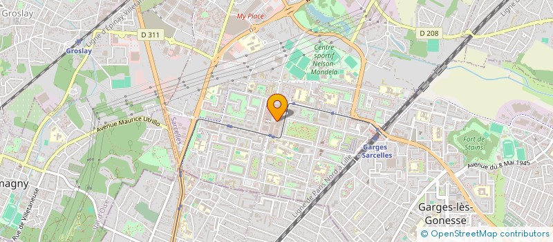 localisation de l'entreprise STUDIO CONSEIL  SARCELLES