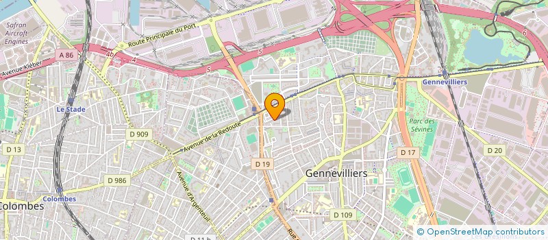 localisation de l'entreprise STUDIO-COURS-POLE-DANCE  GENNEVILLIERS