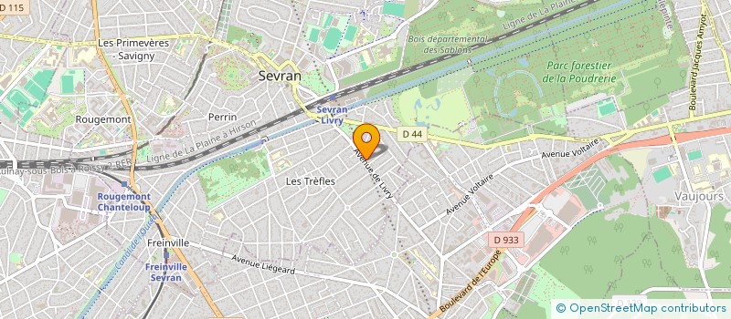 localisation de l'entreprise STUDIO CREA'TIFF à SEVRAN