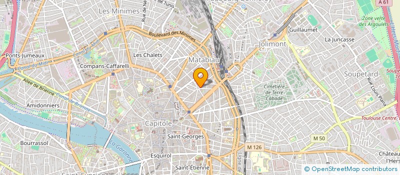 localisation de l'entreprise STUDIO CREATIF OEUVRANT POUR L IMAGE à TOULOUSE