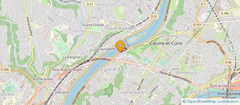 localisation de l'entreprise STUDIO CREATIS à CALUIRE-ET-CUIRE