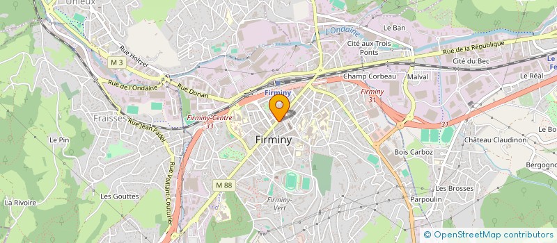 localisation de l'entreprise STUDIO CRESCENT MOON  FIRMINY