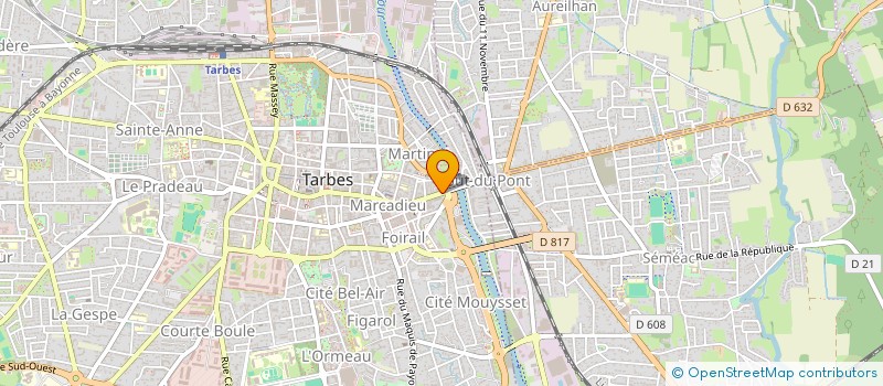 localisation de l'entreprise STUDIO D  TARBES