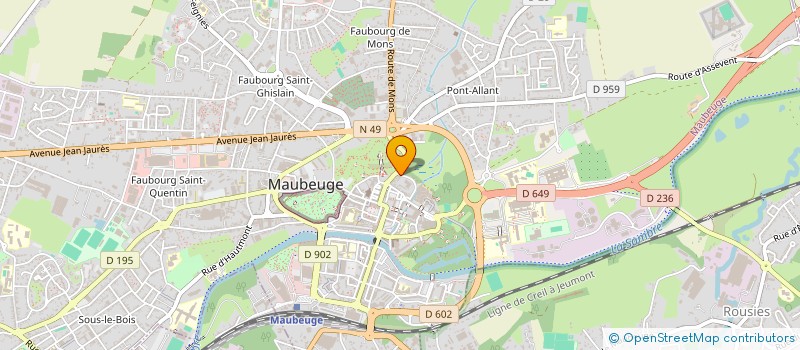 localisation de l'entreprise STUDIO D  MAUBEUGE