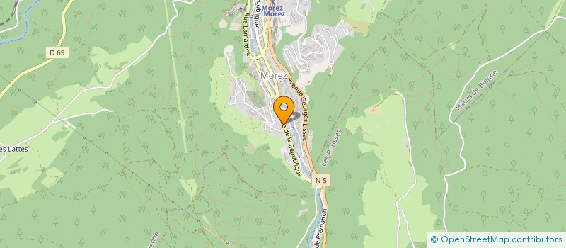 localisation de l'entreprise STUDIO D'ARCHITECTURE ROBERT COLLIN ET ASSOCIES  HAUTS DE BIENNE