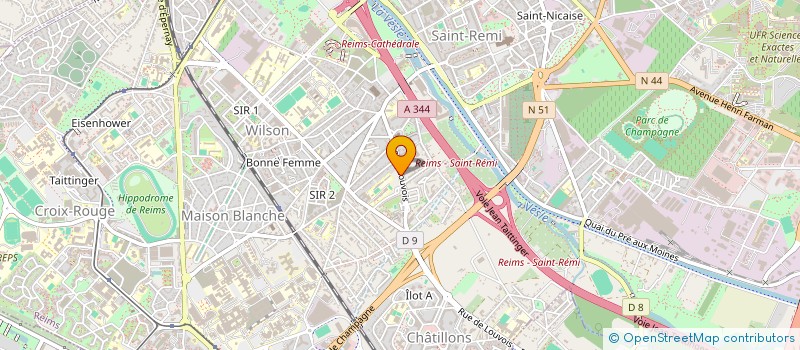 localisation de l'entreprise STUDIO D-D à REIMS