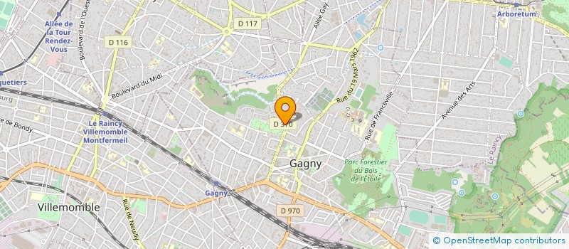 localisation de l'entreprise STUDIO DANCE à GAGNY