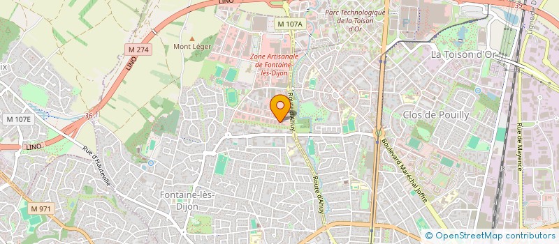 localisation de l'entreprise STUDIO DANCELIFE  FONTAINE-LES-DIJON