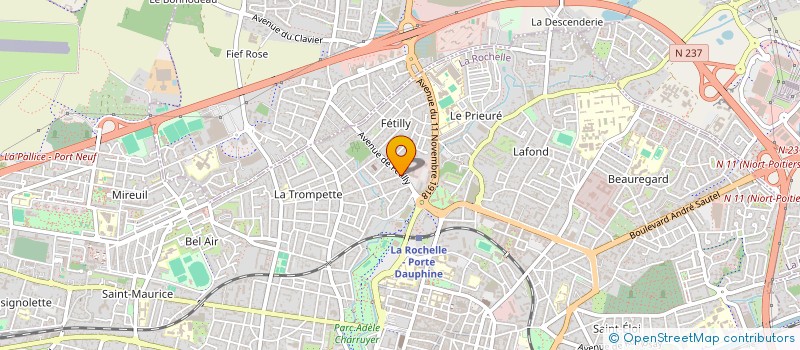 localisation de l'entreprise STUDIO DE CREATION  LA ROCHELLE