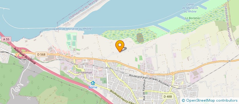 localisation de l'entreprise STUDIO DE DANSE JBM  CHATEAUNEUF-LES-MARTIGUES