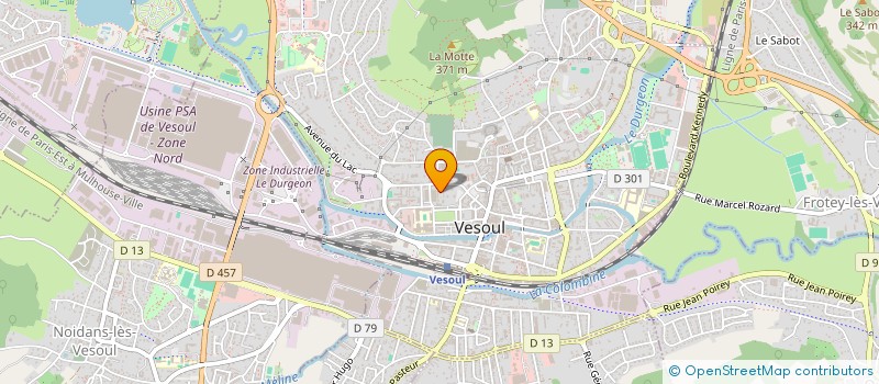 localisation de l'entreprise STUDIO DE DANSE LAFAYETTE  VESOUL