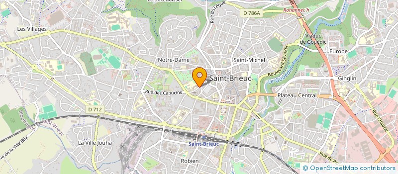 localisation de l'entreprise STUDIO DE GYM à SAINT-BRIEUC