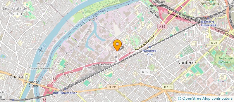 localisation de l'entreprise STUDIO DE L'ELEPHANT  NANTERRE