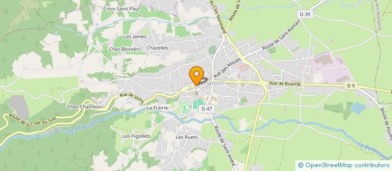 localisation de l'entreprise STUDIO DE LA COTE à RENAISON